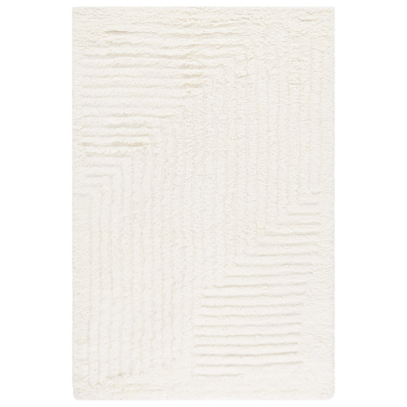 Casablanca 472 Hand Woven Wool Pile Solid Color Rug, Rectangle 8' x 10'