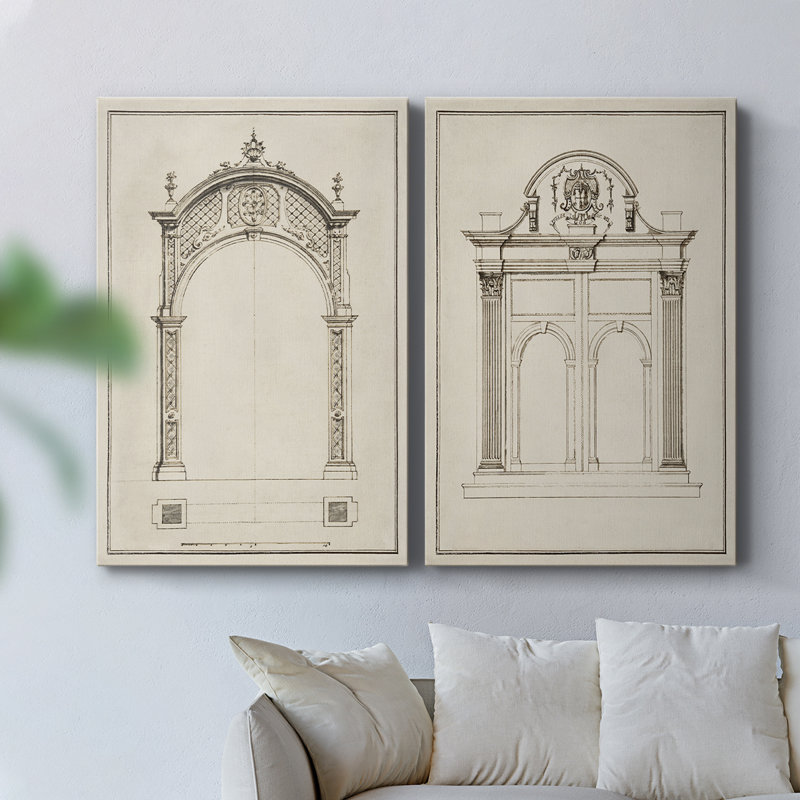 Arch - Toile tendue avec châssis de qualité supérieure - Prêt à être accroché