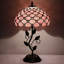 Lampe de table Tiffany 12 x 12 x 19 pouces en verre coloré