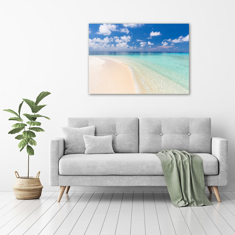 Beach In Maldives - Wrapped Canvas Print