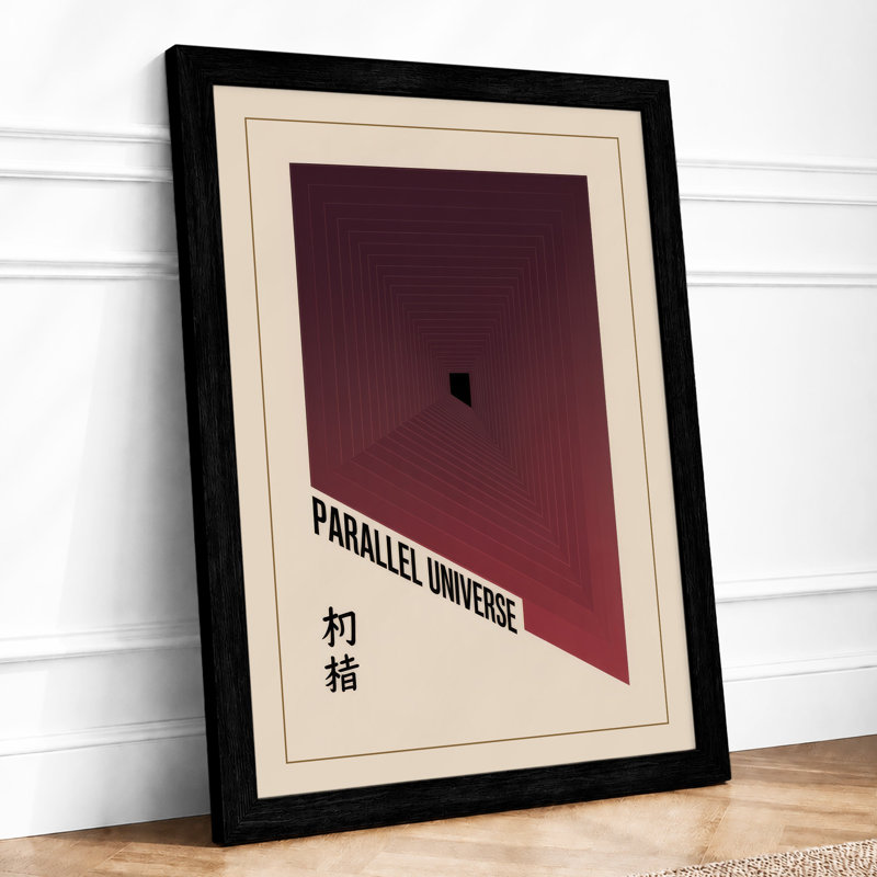 Parallel Universe Japandi - Print, Black, A4 - 29.7 x 21.0 cm