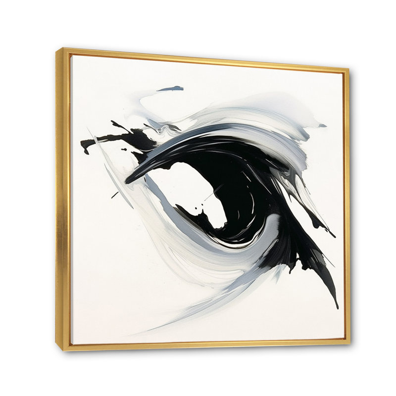Abstrait neutre X sur toile, H 40 po x l 30 po x P 1,5 po, Cadre flottant doré