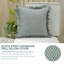 Coussin décoratif à volants en lin fabriqué à la main avec imprimé bloc Fab Fabine pour canapé - 18 x 18 pouces-107145371-107145372