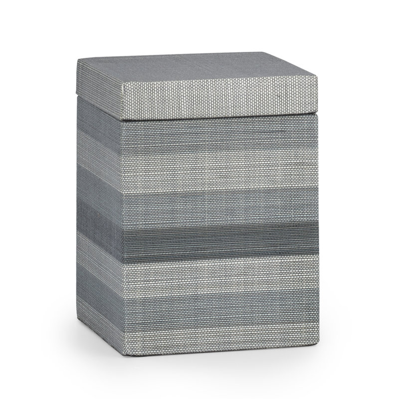 Striate Bathroom Storage Container, Gray
