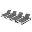 Ensemble de chaises longues inclinables Alliyiah