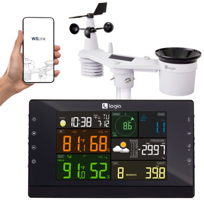 6.9'' Solar Powered Wireless Outdoor Weather Station