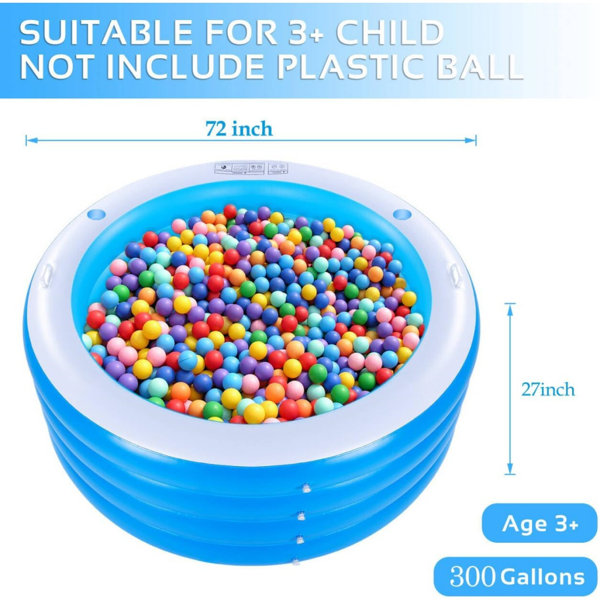 Shell Inflatable Pool DESIGN SHOP BY SHELL Inflatable Pool With Seating,Four-Tier 72” X 27 ...