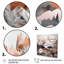 «Rose Gold Metallic Mountains III», reproduction sur toile-88556961-134381993