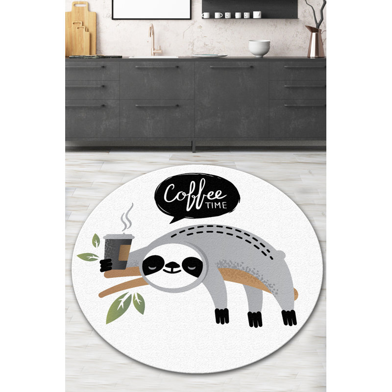 Élégant tapis rond, 100% polyester, 47,2 pouces de diamètre, hauteur des poils de 0,4 pouce | Antibactérien, antidérapant sous la surface, lavable en machine à 86 ° F | Parfait pour le salon, la chambre à coucher et la salle de jeux