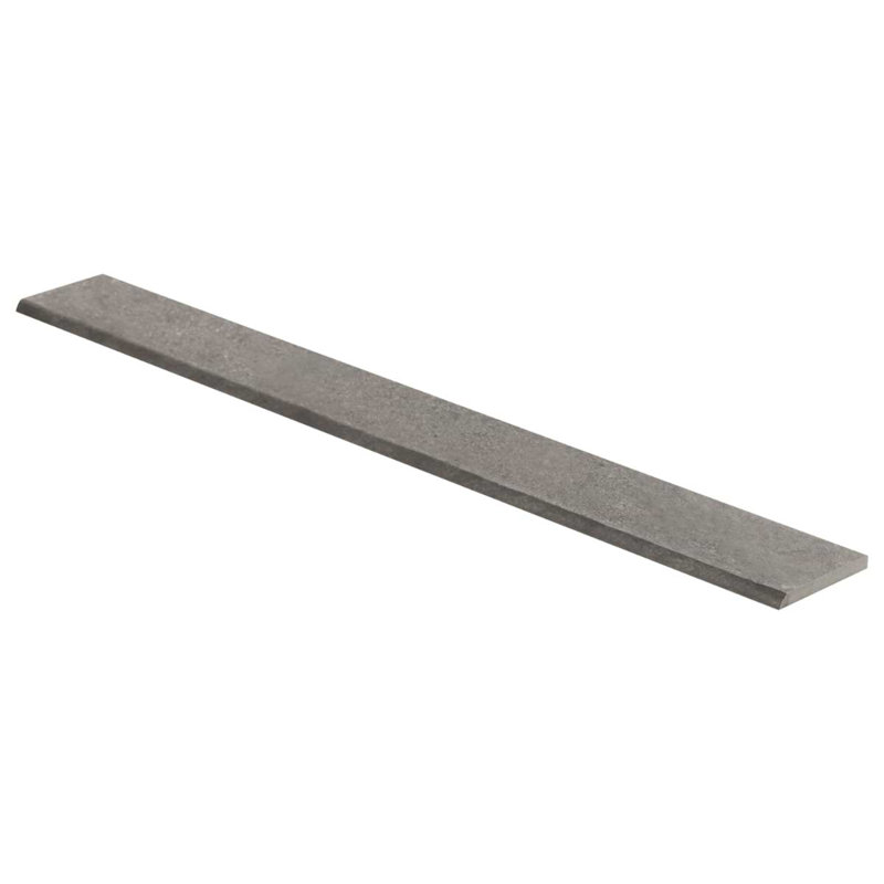 Era 3X24 Limestone Look Matte Porcelain Bullnose, Slate Gray