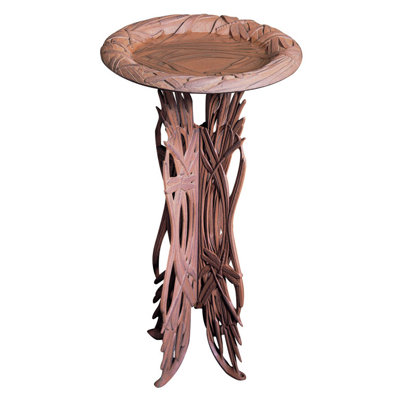 Metal Pedestal Birdbath