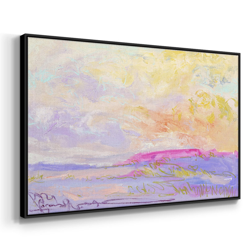 Déesse encadrée sur toile, Toile avec cadre flottant noir, H 27 po x l 41 po x P 2 po