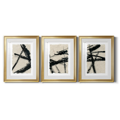 «Lines Crossed I», ensemble de 3 cadres photo