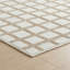 Tapis d'intérieur / crème à motif géométrique crème / beige 4 pi x 6 pi (3 pi 11 po x 5 pi 7 po) Branch Branch Hunter - salon, chambre à coucher, salle à manger et cuisine résistant aux taches-1684200087