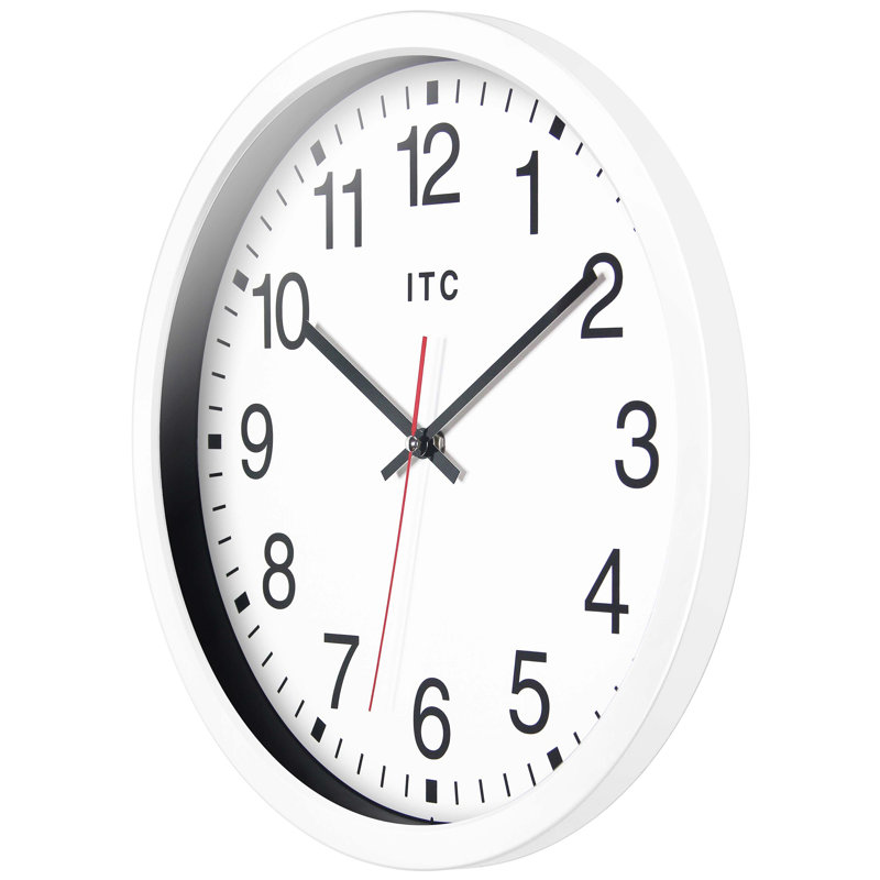 Horloge murale 14 po ITC Obsidian