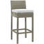 Ensemble de patio extérieur en osier gris anthracite 5 pièces Conduit-188032640