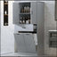 Meuble-lavabo autoportant élégant avec lavabo en céramique et rangement spacieux, parfait pour les salles de bain modernes et fonctionnelles.-716669801