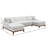 Terance Sectional Sofa With 4 Pillows,U-Shaped Sectional Sofa Couch