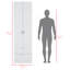 Armoire Marlton, chambre à coucher, blanc-654528048