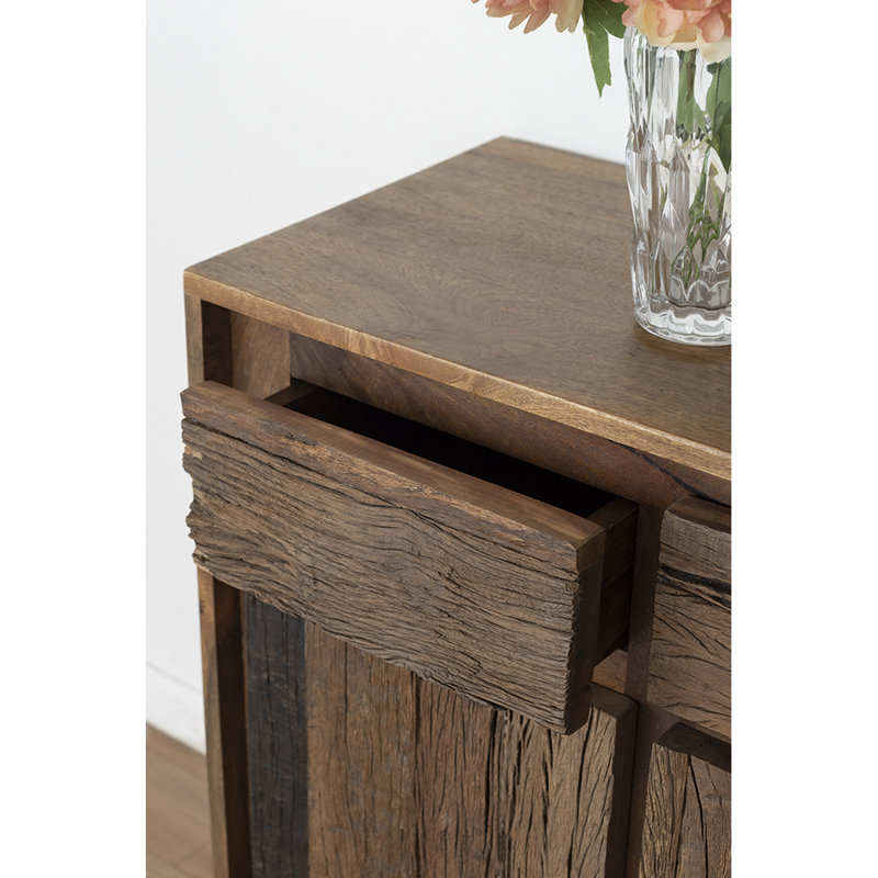 Armoire 2 portes avec bois recyclé