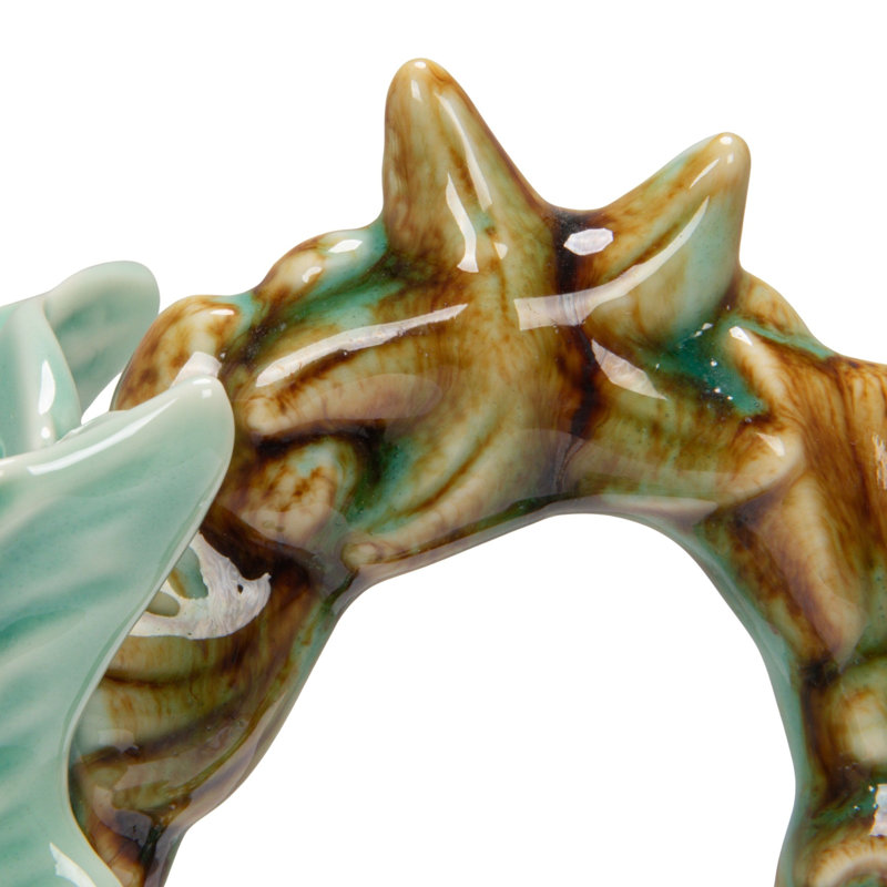Stoneware Shell‑Shaped Pitcher With Starfish & Shell Handle