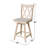 Decosmo Swivel Solid Wood Counter Stool