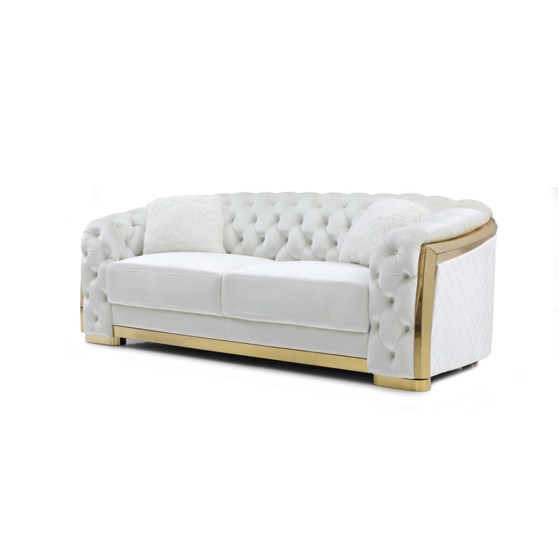 Lexi 90in Sofa, Ivory