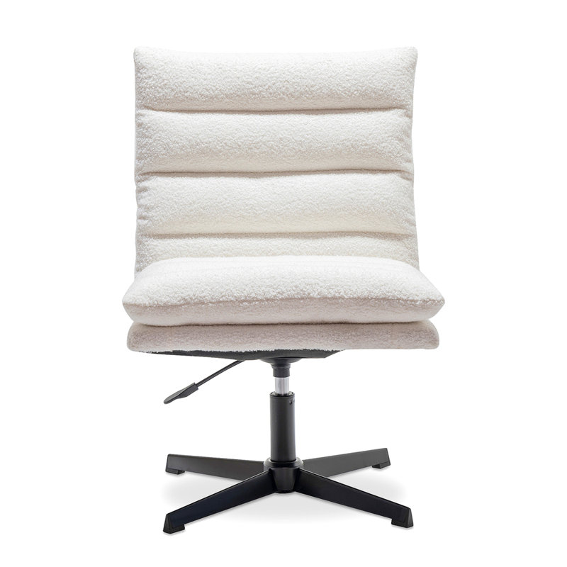 Fauteuil d'appoint pivotant à 360 ° Teddy, Peluche beige
