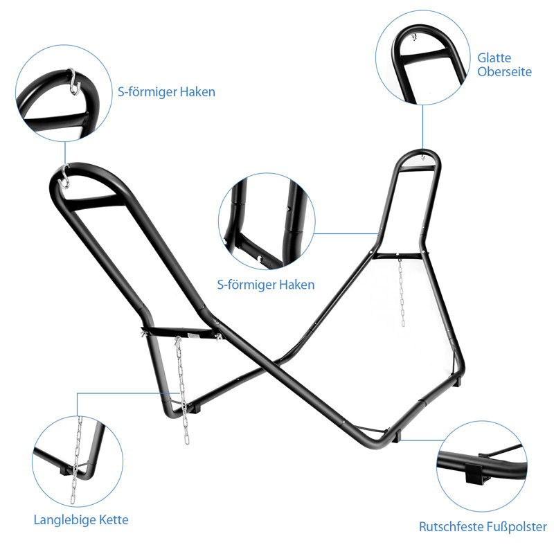 Atrina Iron Hammock Chair Stand