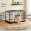 Cage pour chien de taille moyenne avec cloison-1774310470