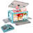 Medium Collapsible Storage Box Bin, 5 Side Clear Open Access Stackable w/ Lid, Wheels-1249410764-1242576479
