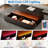 Modern Rectangular Coffee Table With Led Lights, 2 Drawers And Open Storage Shelf-886175084