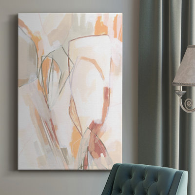 " Peach Puzzle I " Painting Print