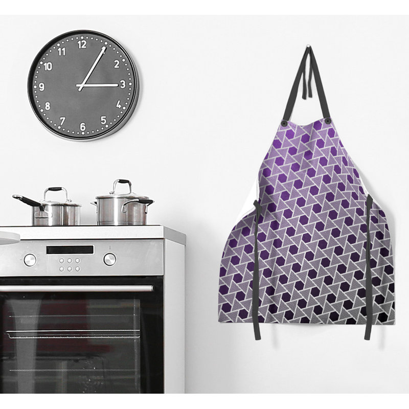 Katelyn Elizabeth Bib Apron, Black/Purple