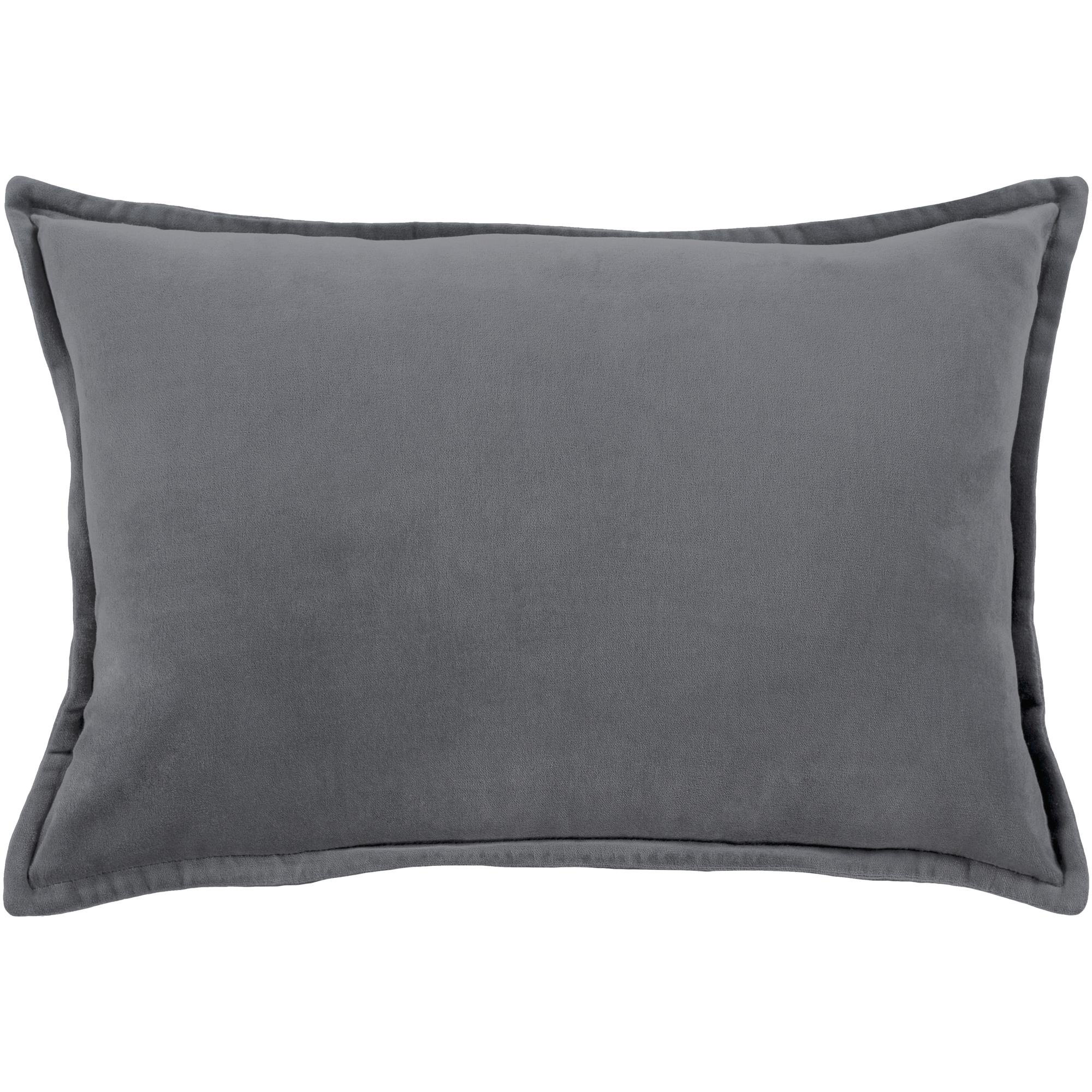 Norwin Cotton Throw Pillow, Polyester, 13"H x 19"W, Gray