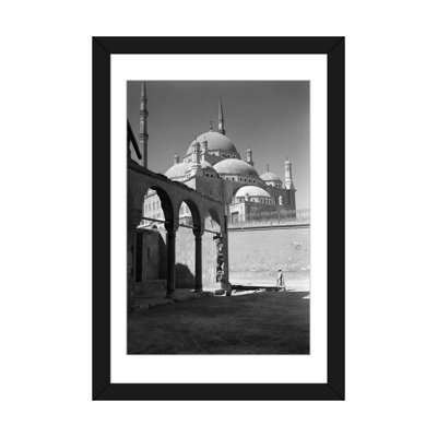 Reproduction de photo sur toile tendue, "des années 1920-pendant années 1930 cairo égypte, vue architecturale du muhammad ali albâtre mosque in the citadel built-in 1840s"