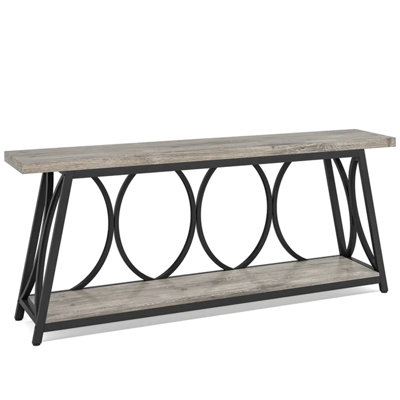 2-Tier Hall Table,Vintage Console Table,Sturdy Sofa Table,Side Table