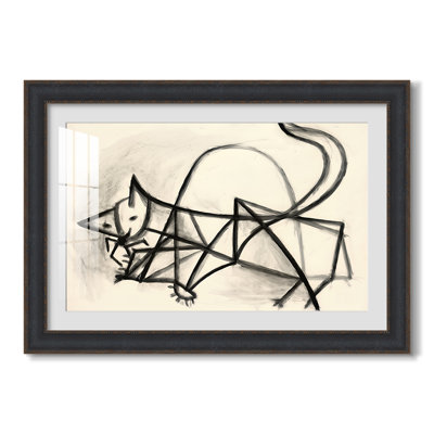 Étude de chat (Étude de chat), 1946 - Pablo Picasso - Toile encadrée sur mesure