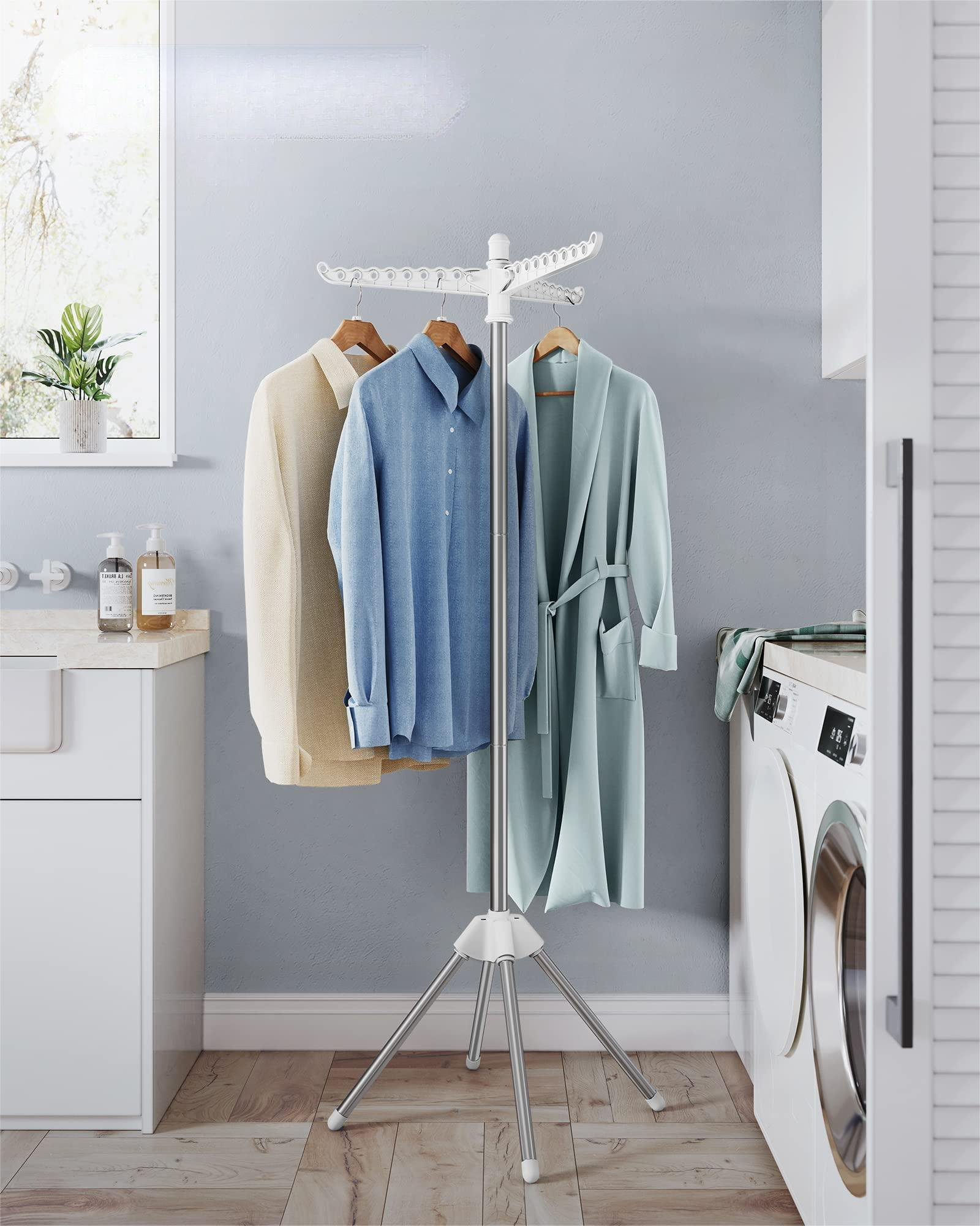 Rebrilliant Margrate Foldable Tripod Drying Rack | Wayfair