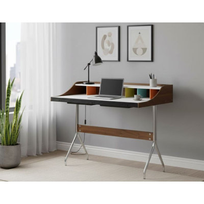 Metal Base Writing Desk