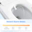 Toilette Smart Bidet avec système de chasse automatique, siège chauffant pour une utilisation confortable, lavage à l'eau tiède et réglages de séchage secs, plusieurs modes tels que le lavage à bulles féminin, affichage numérique dynamique nuit douce,