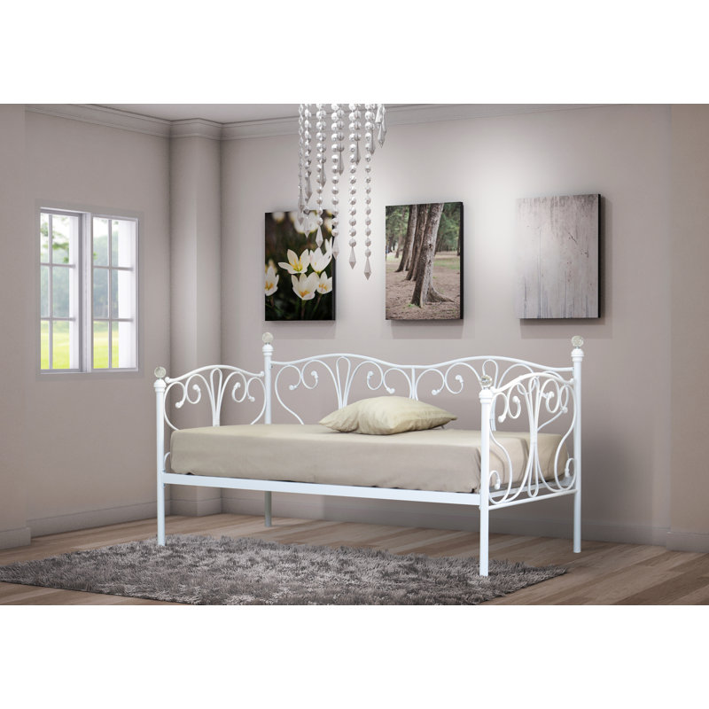 Willenhall Daybed  (Trundle Not Included), White, Single (3')
