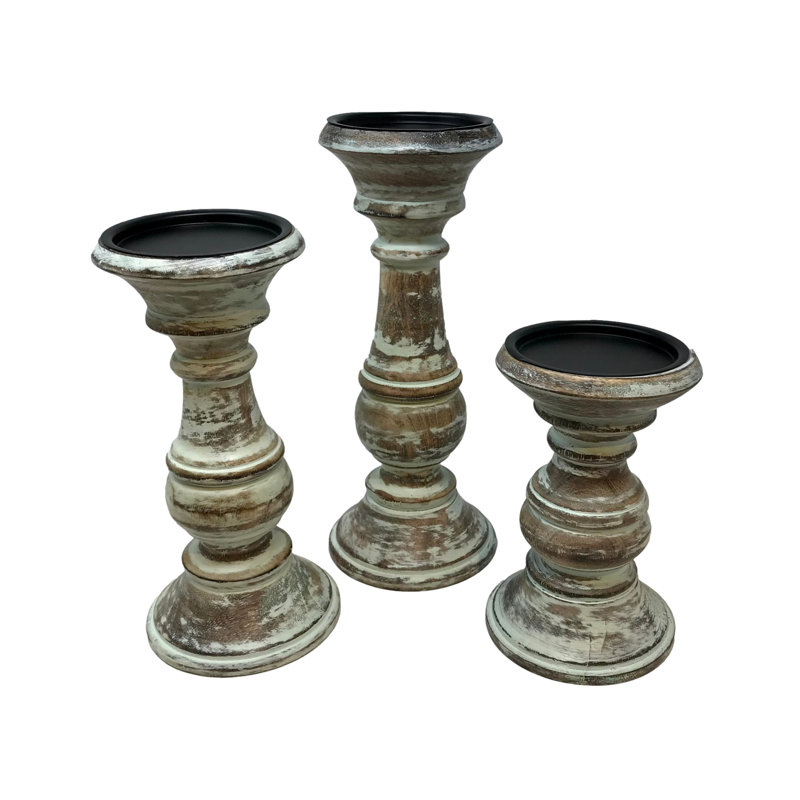 Set of 3 Starlight Pillar Holders