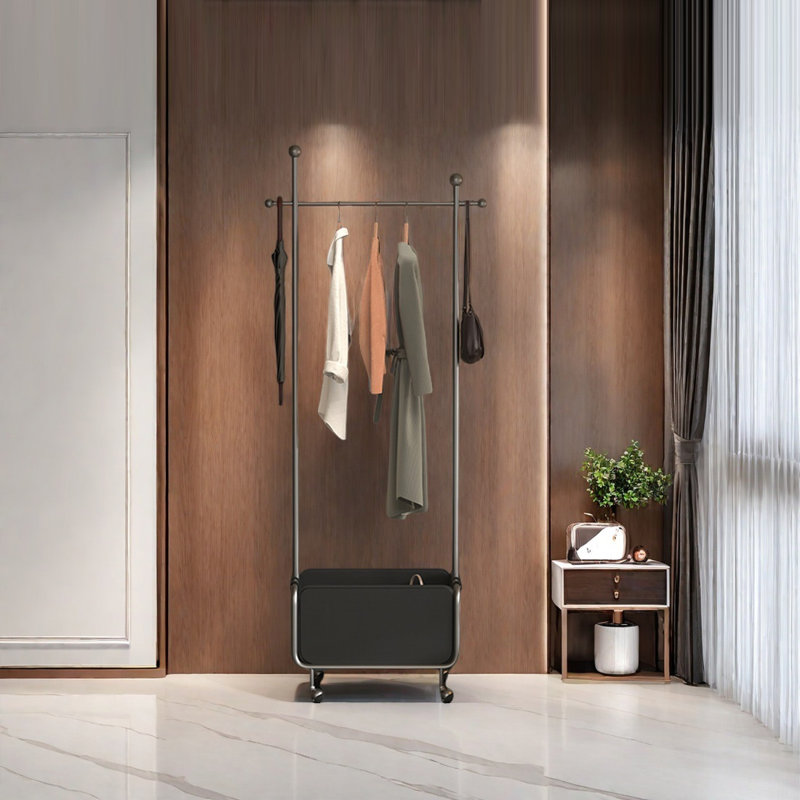 Elegant Coat Rack with Grey Titanium Steel