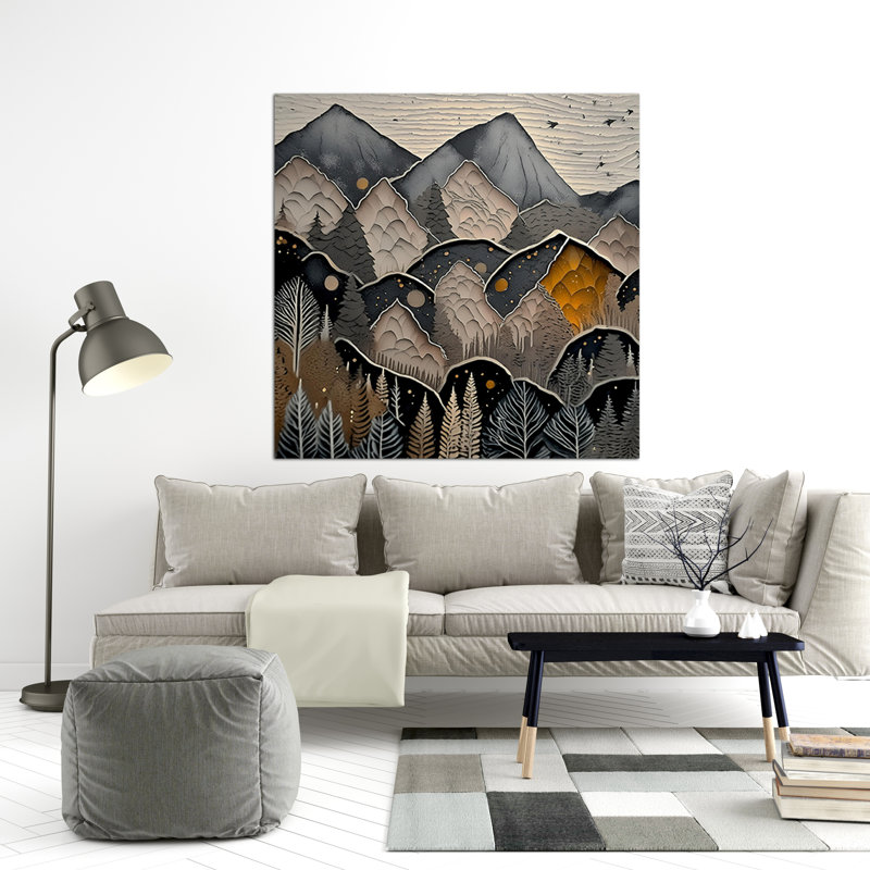 Midnight Forest, 42" H x 42" W