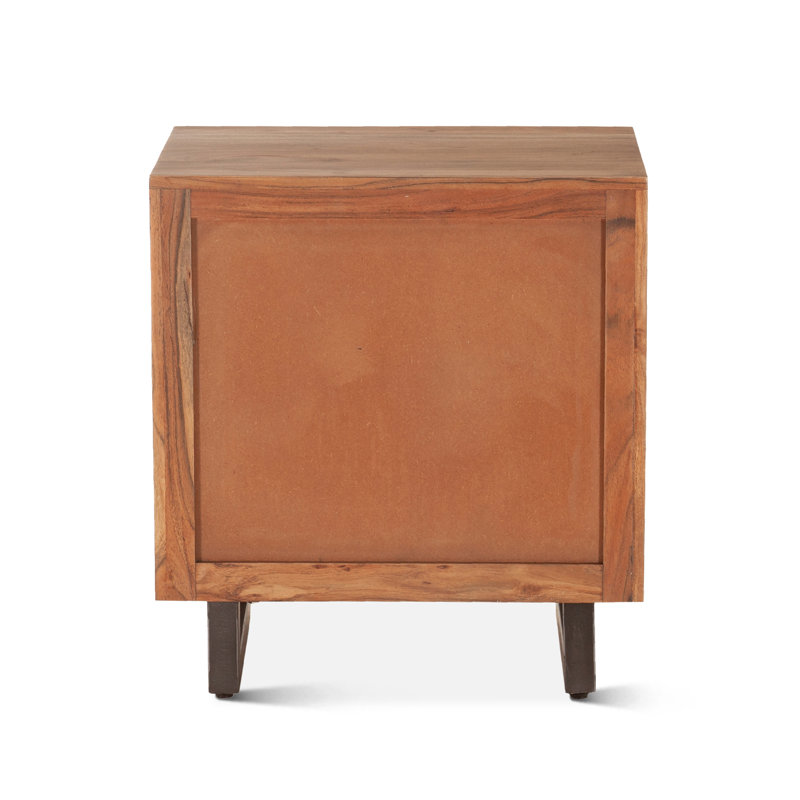 Glenwood Nightstand In Smoked Acacia