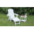 2-Piece Outdoor Lounge Chairs, Adirondack Chair With Built-In Cup Holder-1945527459