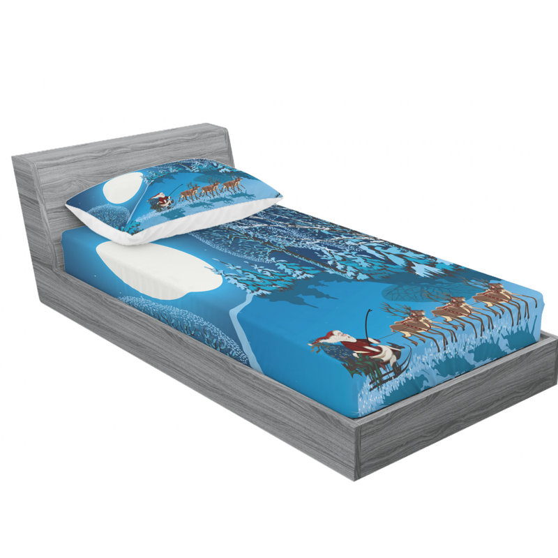 Microfiber Sheet Set, Twin Sheet Set with Fitted Sheet