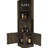 Stylish 8 Bar Cabinet In Dark Brown With 2 Shelves For Practical Use Liquor Capacity And Extra Shelving-1200732765