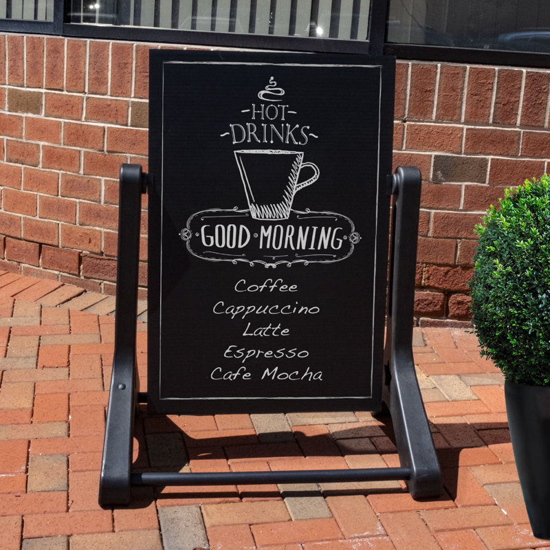 Excello Global Products 24" x 36" Replacement Changeable Letter Message Board for Swinging Signs